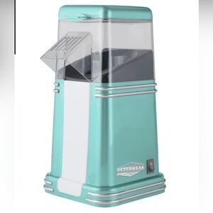 Americana Classics Hot Air Popcorn Maker, Seafoam Blue, NIB